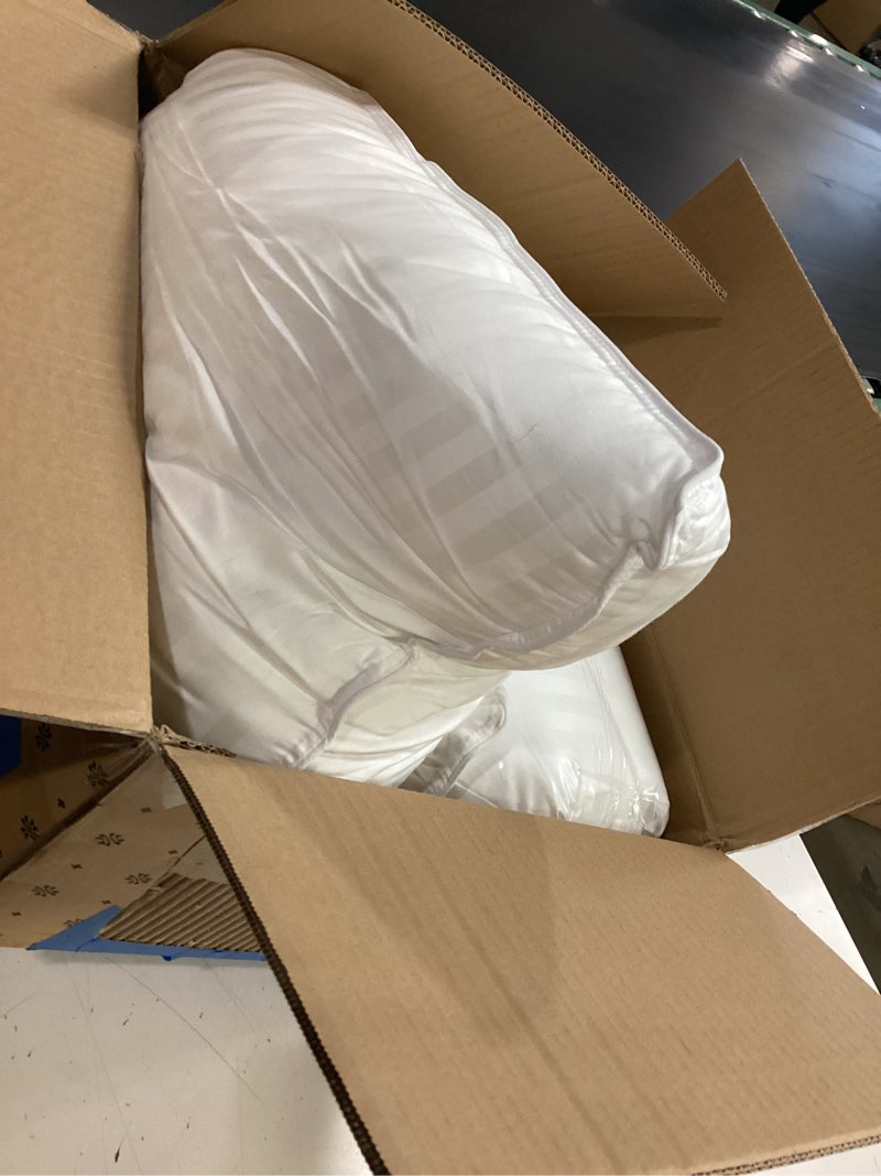 Condition photo showing As Is for beckham hotel collection bed pillows king size set of 2 | down alternative pillow for back, stomach or side sleepers king white