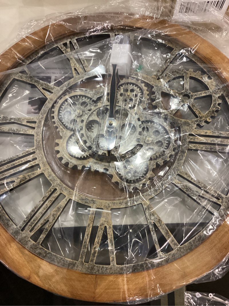 Real Moving Gears Wall Clock