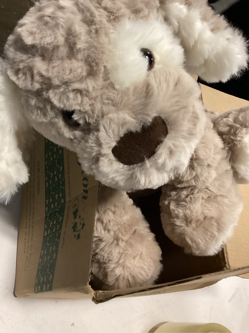Condition photo showing Good Condition for Bearington Pal Dog Stuffed Animal Plushies - 11" Realistic Dog Plush Stuffed Animals with Floppy Ears and Expressive Face - Soft Beige and Brown Lifelike Puppy Plush Toy Gift for Toddlers and Kids