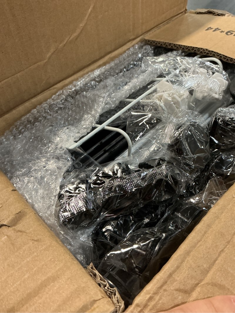 Condition photo showing Good Condition for Shoe Rack 8 Tier Storage Cabinet with Doors, Key Holder, Portable Shoes Organizer, Expandable Standing Rack, Storage 32-64 Pairs Shoes, Boots, Slippers for Closet Hallway Bedroom Entryway (Black)