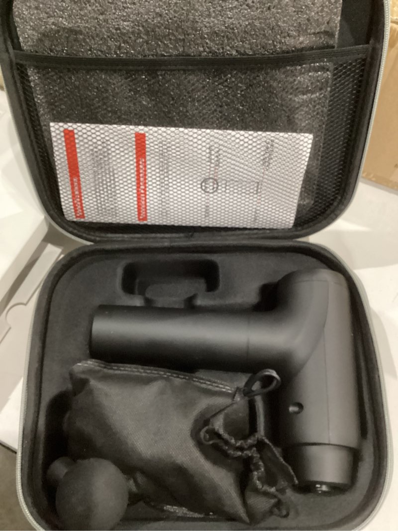 Condition photo showing Good Condition for medcursor massage gun – high intensity brushless motor, handheld percussion deep tissue massager with 6 massage heads for sore muscles and stiffness (black)