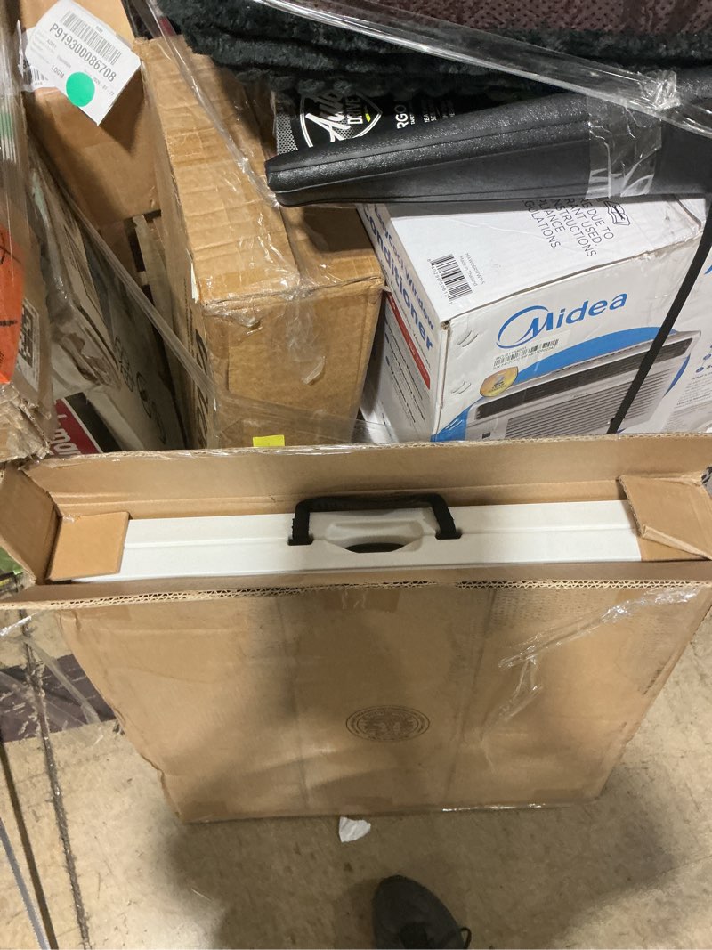Condition photo showing Good Condition for mainstays 4 foot adjustable height folding plastic table, white