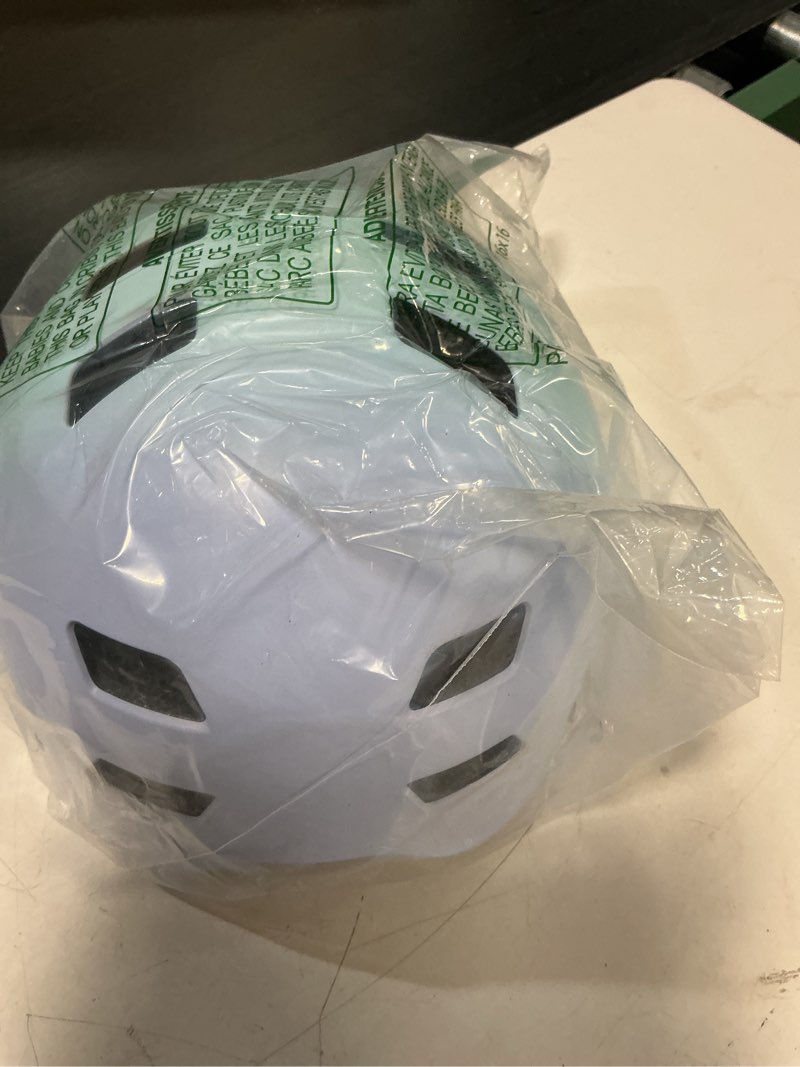 Condition photo showing New/Like New for zise m bike skateboard helmet, adjustable and multi-sport for skate scooter, 3 sizes for adult youth kids toddler gradual cyan purple medium