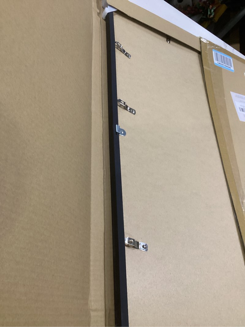 Condition photo showing Good Condition for upsimples 22x28 poster frame, display pictures 18x24 with mat or 22 x 28 without, wall hanging picture frames, black, 1 pack black 22x28