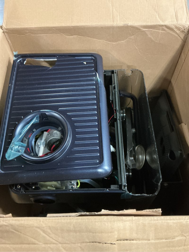 Condition photo showing As Is for breville barista express impress espresso machine bes876dbl, damson blue