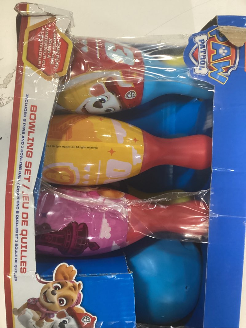 Condition photo showing Good Condition for paw patrol bowling set