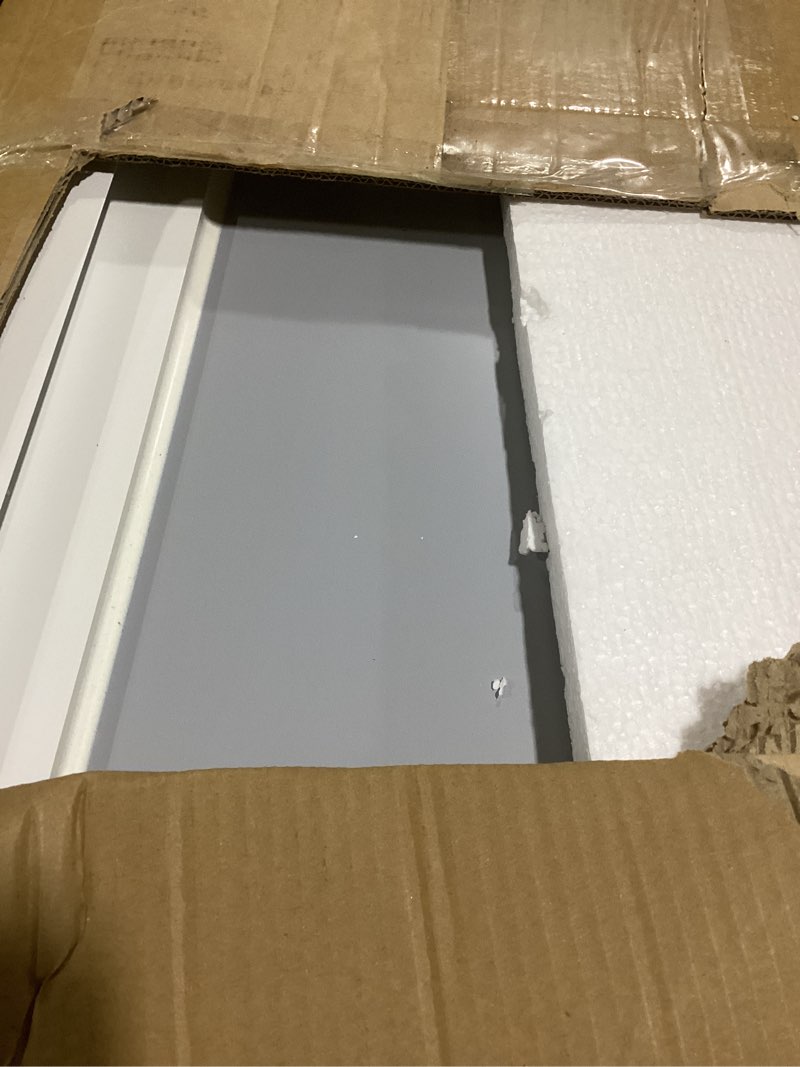 Condition photo showing New/Like New for 55"x30" led bathroom mirror with lights, backlit + front lit with cri>90, lighted mirror for bathroom, anti-fog, dimmable brightness, 3 colors, memory function, shatterproof tempered glass frontlit & backlit 55"l x 30"w