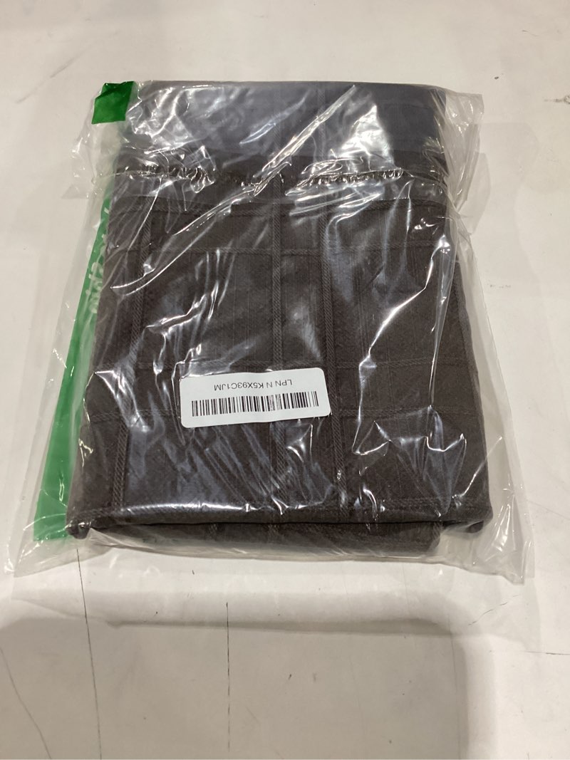 Condition photo showing New/Like New for MIULEE Decorative Linen Check Throw Pillow Covers Neutral Farmhouse Vintage Pillow Covers 20x20 Set of 2 Boho Modern Winter Home Decor for Sofa Couch Bedroom Cushion Brown 20" x 20" (Pack of 2) Brown