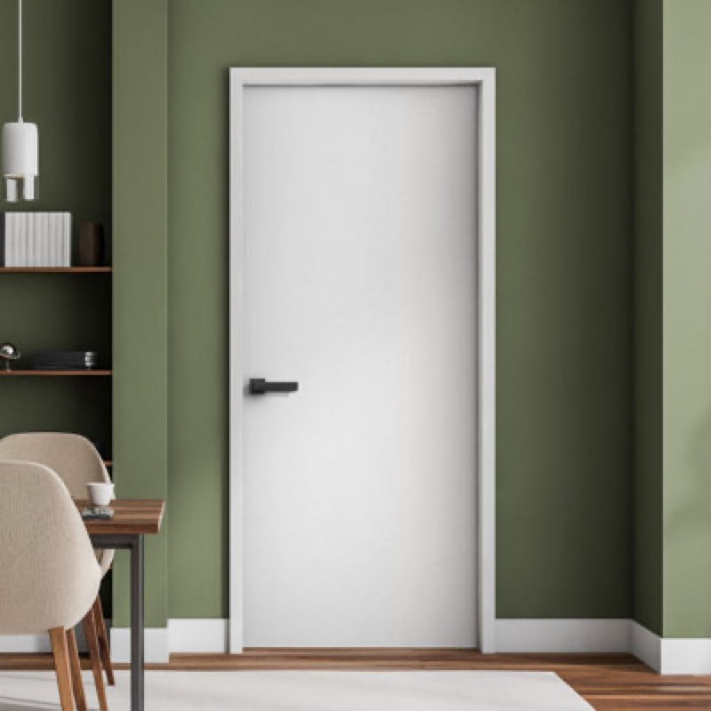 White Primed Smooth Solid Wood Core Flush Flat Door Slab