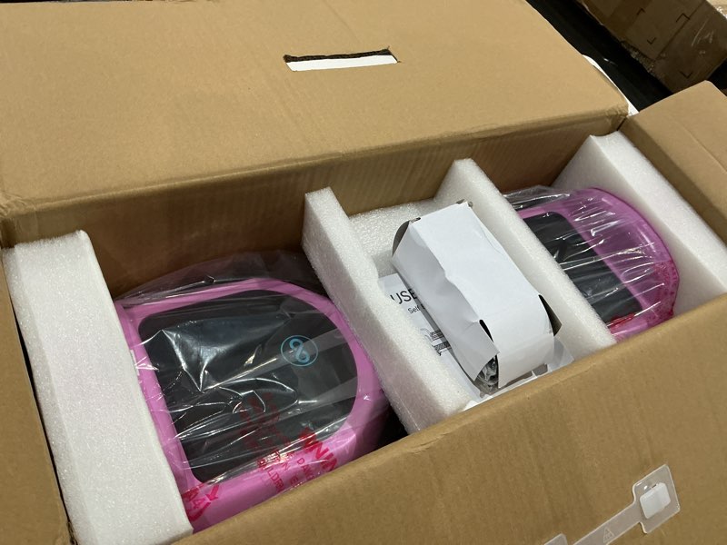 Condition photo showing As Is for gyroor hoverboard new g13 all terrain hoverboard with led lights, off road hoverboard with bluetooth for kids ages 6-12 and adults pink