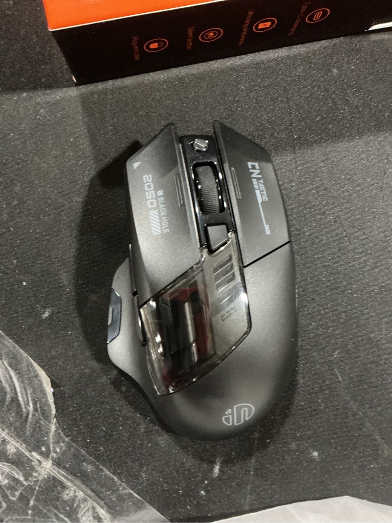 INPHIC A9 Explorer Wireless Mouse for Laptop, 2.4G/Bluetooth 5.0, RGB Lighting, 2400 DPI, Visible Ba