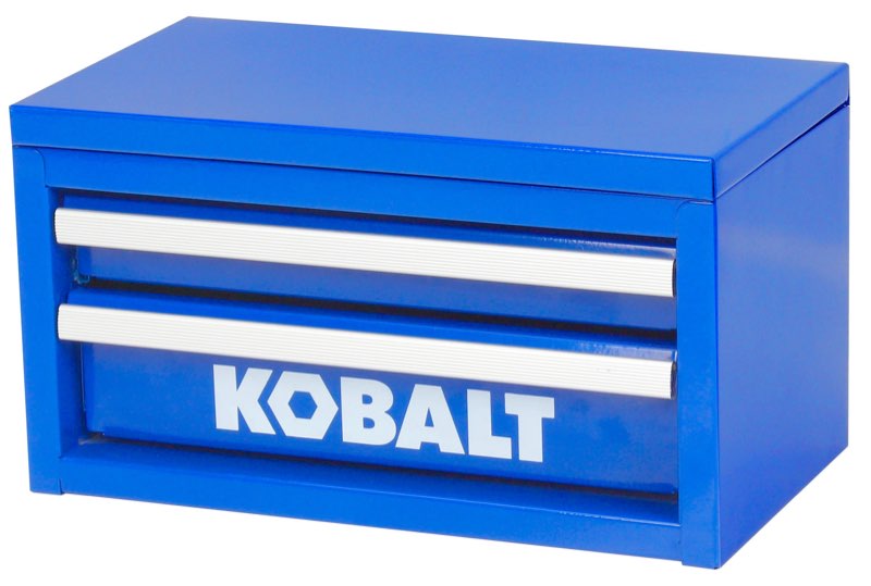 Kobalt Mini 2-Drawer Blue Steel Tool Box