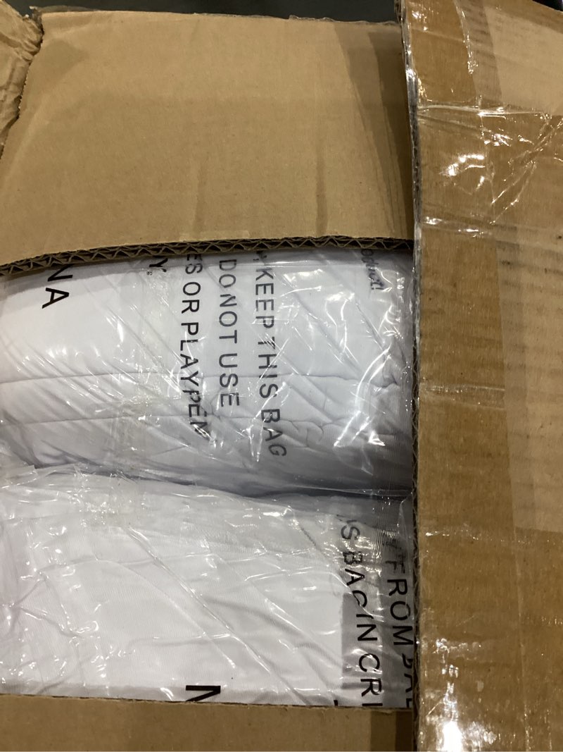 Condition photo showing Good Condition for craft and party 100 pack white spandex chair covers – stretch polyester slipcovers for wedding, banquet, party & dining chairs – flat front design, universal fit banquest chair covers white - 100pcs