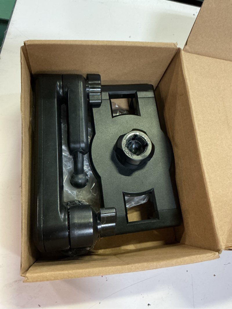 Condition photo showing As Is for cup holder car tablet mount for truck, 360° adjustable 15" long 2-arm stand holder for ipad pro 12.9/11/10.5/9.7/air/mini 6/5/4, galaxy tab/z fold 6/5/4, iphone 17/16/pro, 4.7-12.9" tab &phone
