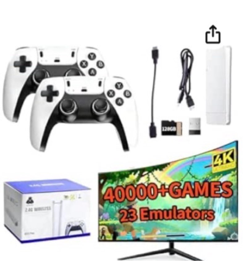 2026 new retro gaming console,40,000+ retro game stick, built-in classic video games and 23 emulator