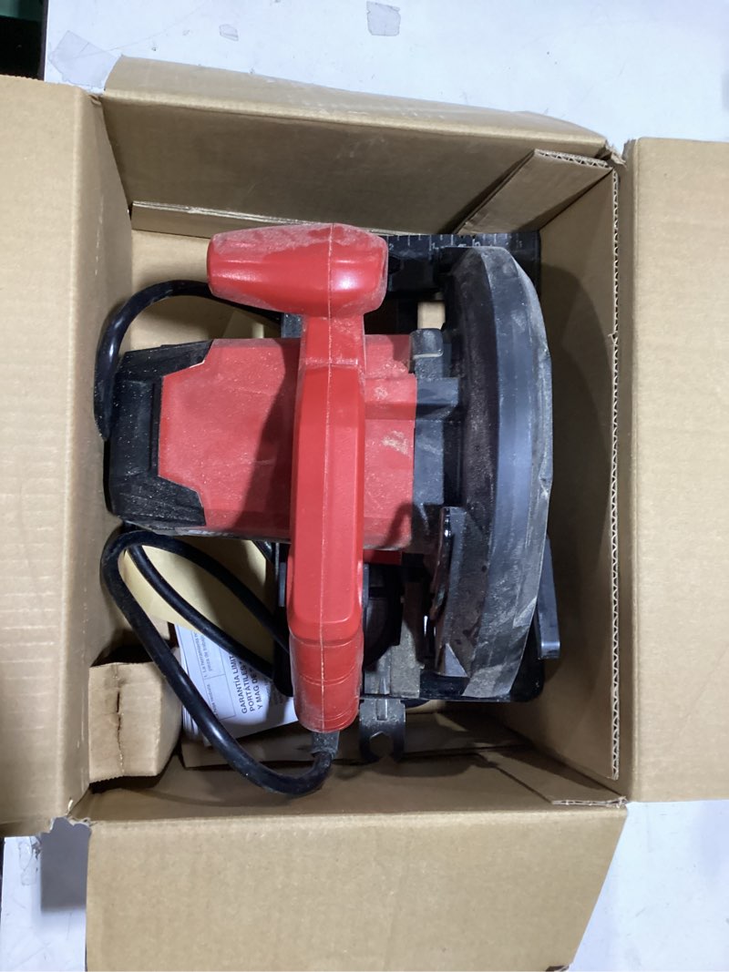 Condition photo showing As Is for skil 13 amps 7-1/4 in. corded brushed circular saw