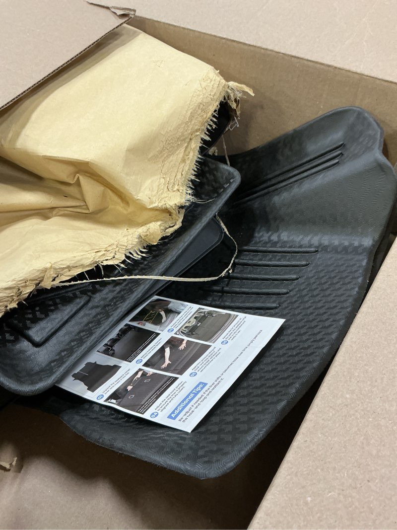 Condition photo showing Good Condition for Mixsuper Liner Floor Mats for 2018-2024 Kia Rio 5-Door, All Weather Floor Liners for Rio Accessories Durable 1st and 2nd Row Set Black Kia Rio 5-Door /2018-2024/ 1st & 2nd Row