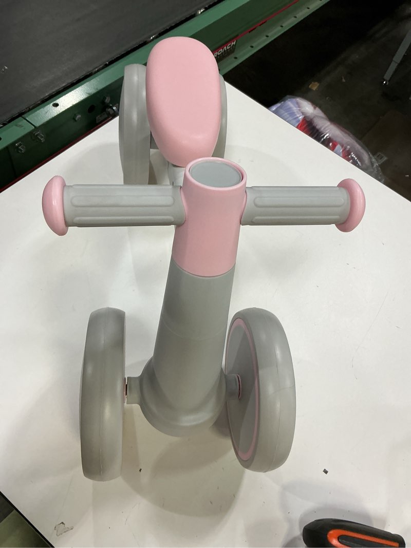 Condition photo showing Good Condition for SEREED Baby Balance Bike for 1 Year Old Boys Girls 12-24 Month Toddler Balance Bike, 4 Wheels Toddler First Bike, First Birthday Gifts Pink