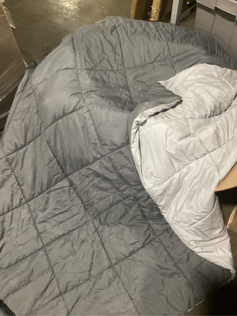Condition photo showing Good Condition for homelike moment comforters queen size - grey duvet insert down alternative bed queen comforter, lightweight bedding comforters full size quilted soft all season reversible dark gray/light grey dark gray/light grey full/queen