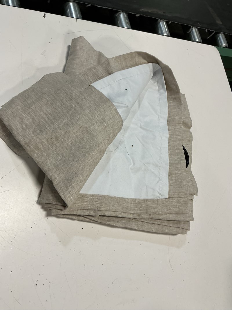 Condition photo showing Good Condition for european linen true blackout curtain 48 in x 96 in 122 cm x 244 cm