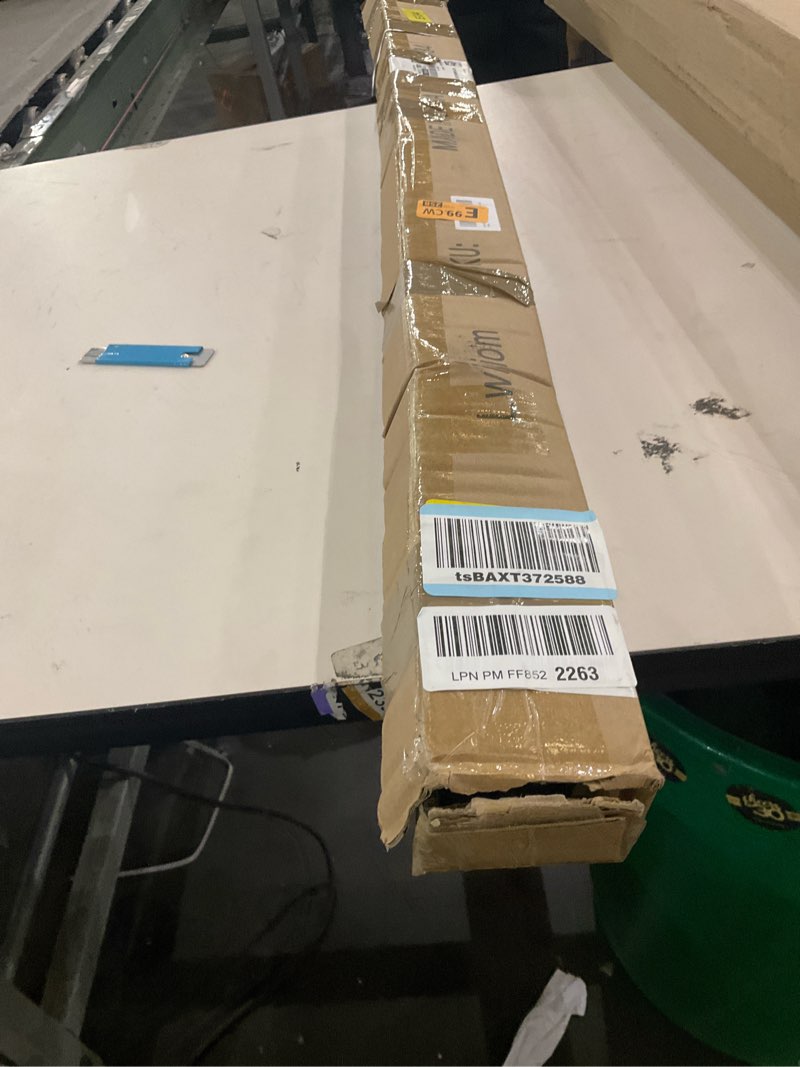 Condition photo showing As Is for Antique Bronze Curtain Rods for Windows 48-88",1 Inch Disc Wrap Around Curtain Rod with Aluminum Finials and Brackets,No Screw Disassembly Adjustable Blackout Curved Room Darkening Curtain Rod 48-88" Antique Bronze