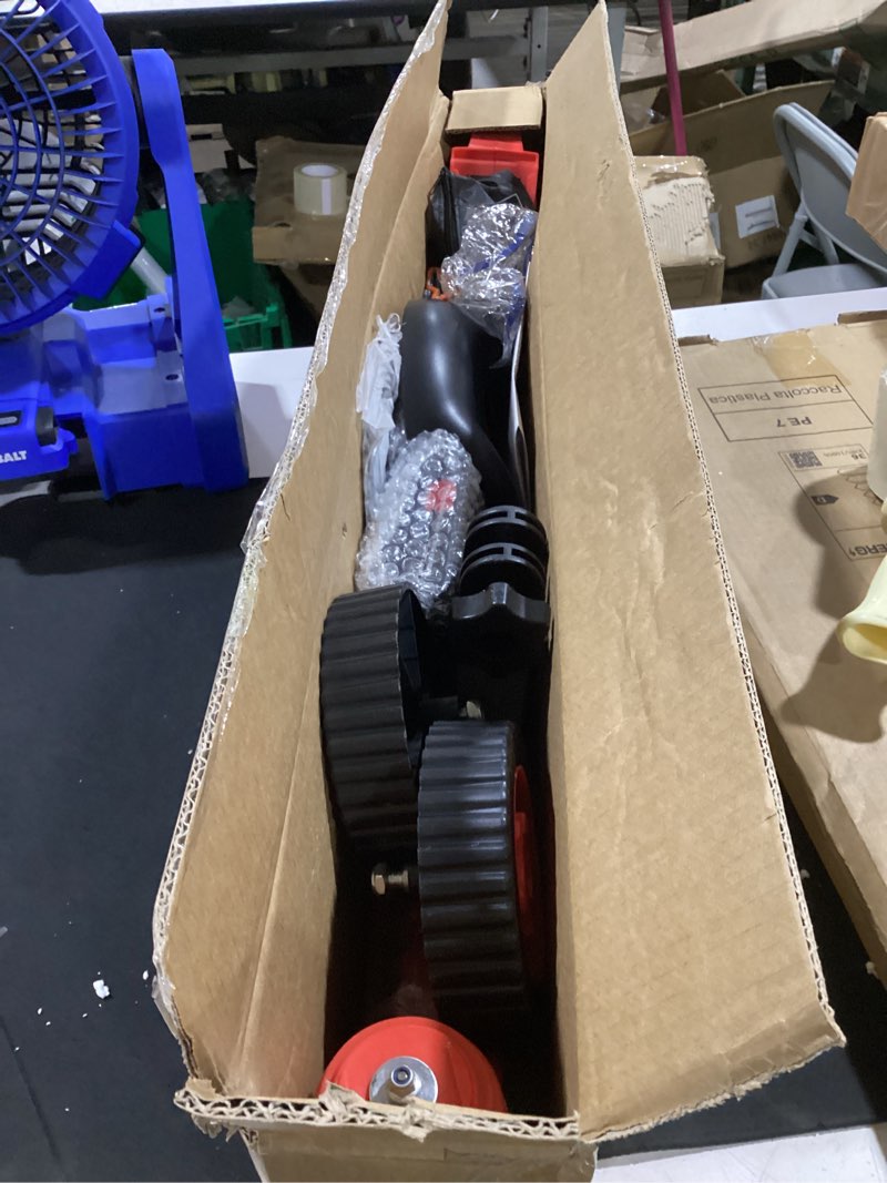 Condition photo showing Good Condition for also go 24v electric weed wacker with wheels, grass trimmer cordless | 3 in 1 weed eater battery powered with 2pcs batteries & charger, weed trimmer/brush cutter/edger lightweight for lawn & yard