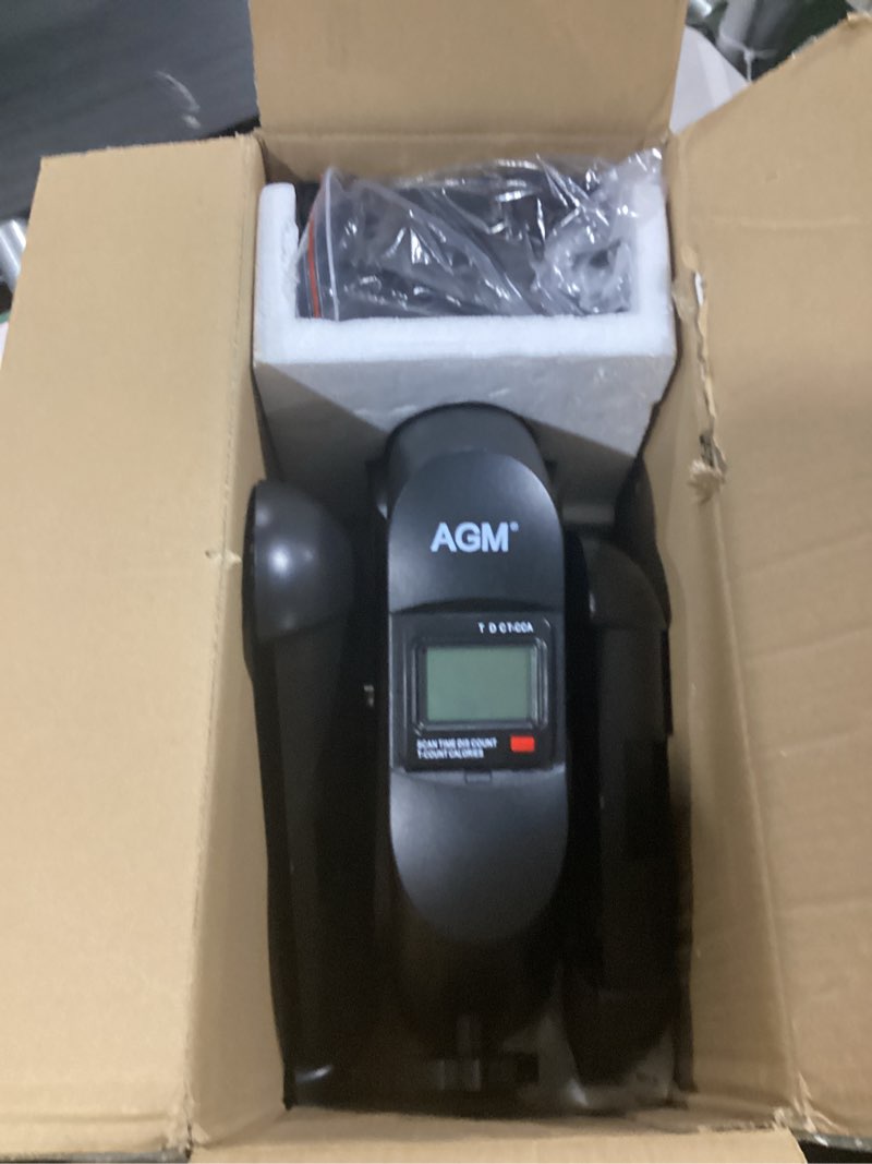 Condition photo showing Good Condition for mini exercise bike, agm under desk bike pedal exerciser foot cycle arm & leg pedal exerciser with lcd screen displays 1-black