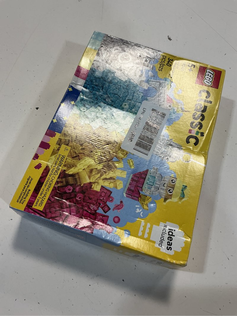 Condition photo showing New/Like New for lego classic magical transparent box - preschool learning toy for boys and girls, ages 5+ - birthday gift for kids - beginner construction set - colorful building bricks toy - 11040
