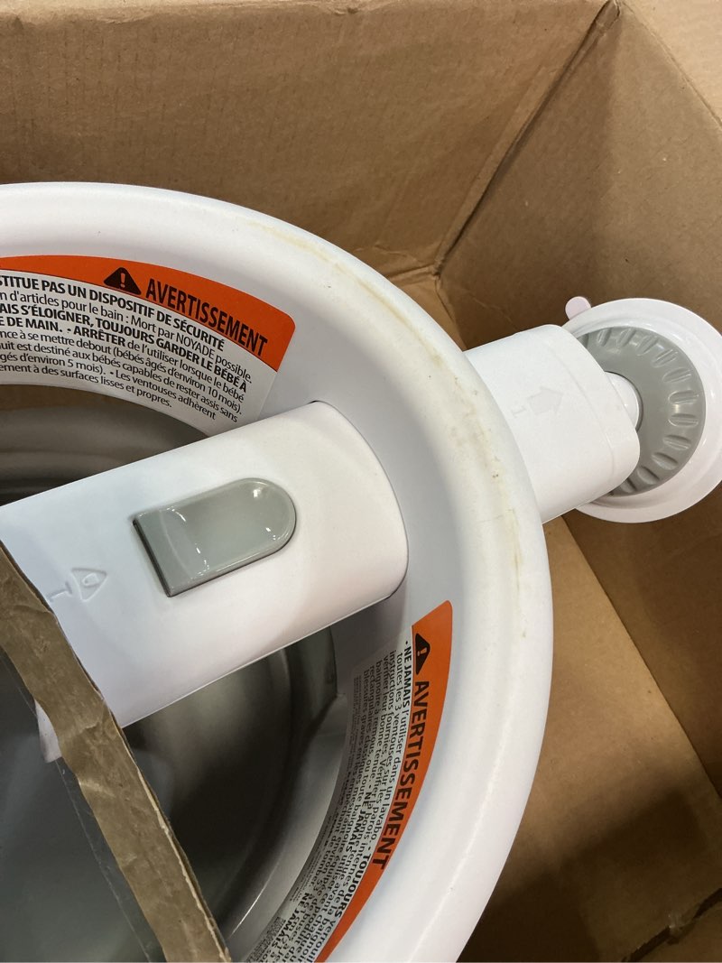 Condition photo showing Good Condition for Ingenuity My Bath Seat for Sit-Up Baby Bathing, Sure & Secure Suction Cups, ASTM Safety Tested & Approved, Backrest for Assisted Sitting, Easy Setup & Storage, Gray