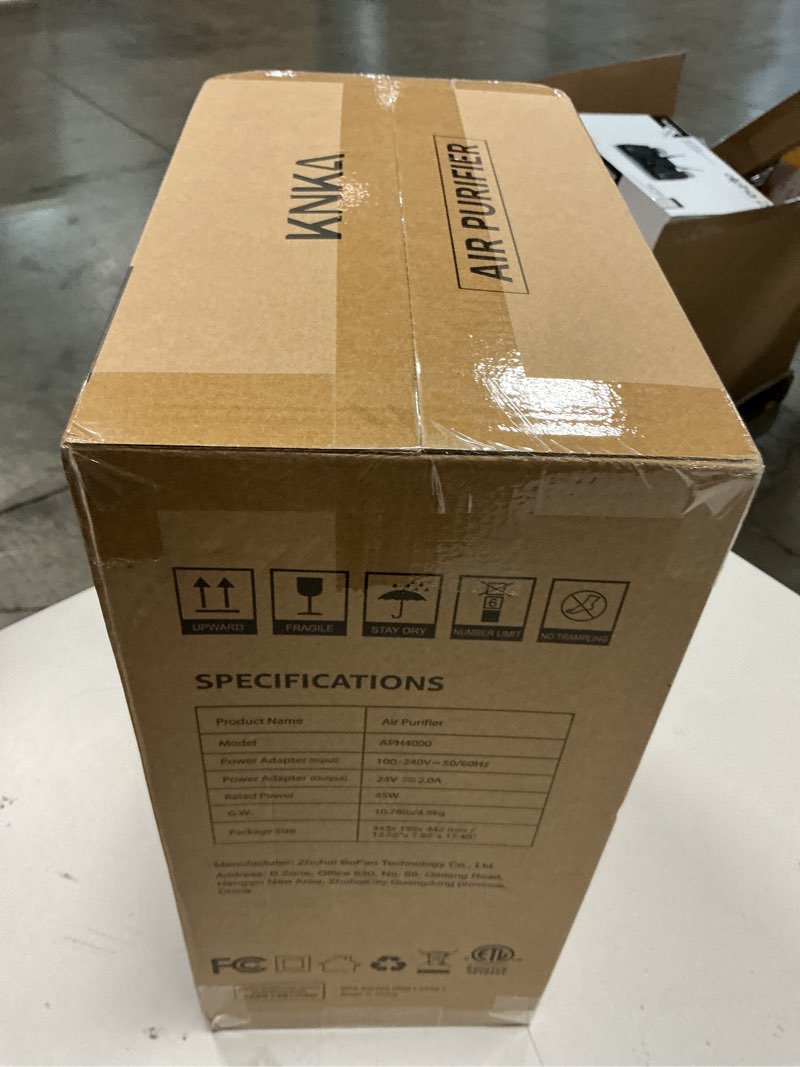 Condition photo showing New/Like New for freaire air purifiers for home large room up to 2600 ft², hepa air purifier with washable filter & air quality display, powerful turbo mode air cleaner for pet hair odors smoke dust, hap605 white