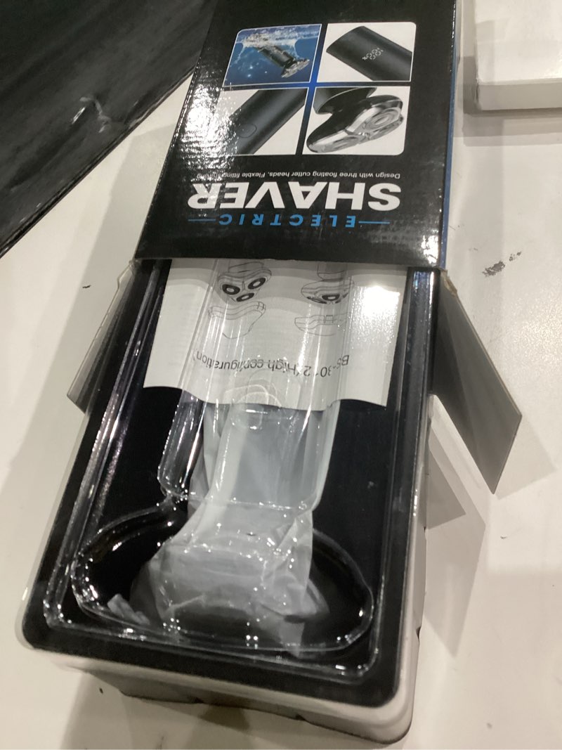 electric razor for men cordless, wet/dry rotary shaver waterproof, 3-blade rotary shaving system, ty