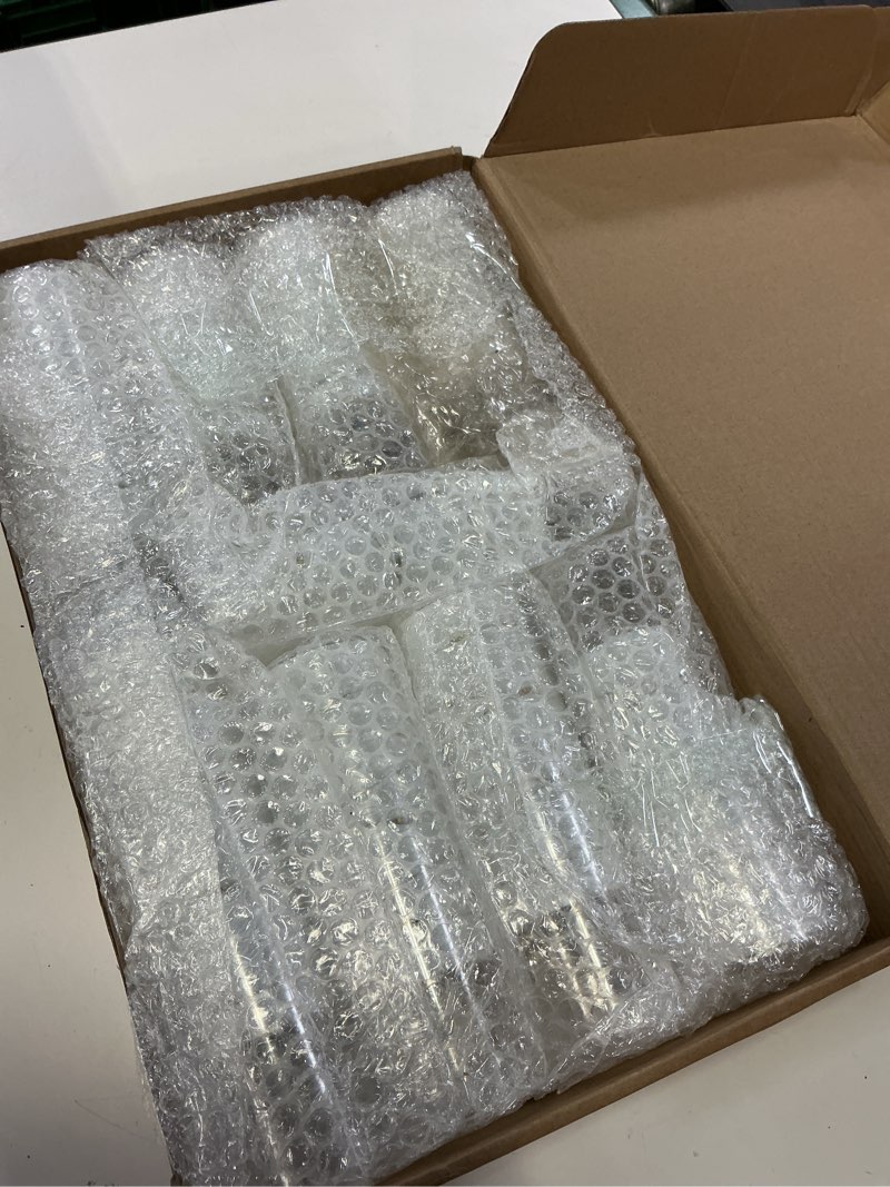 Condition photo showing Good Condition for nimiko flickering flameless led candles, 9 pcs with embedded star string, acrylic led pillar candles with remote, suitable for home decoration (white)
