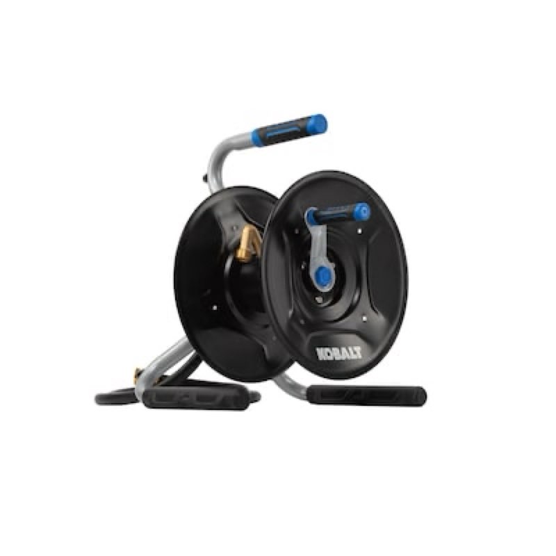 kobalt steel 75-ft stand hose reel