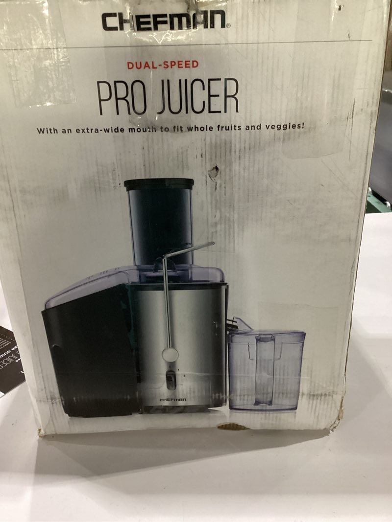 Chefman 2-Speed Electric Juicer, Extra-Wide Feeding Tube For Whole Fruits, Make Nutritious Vegetable