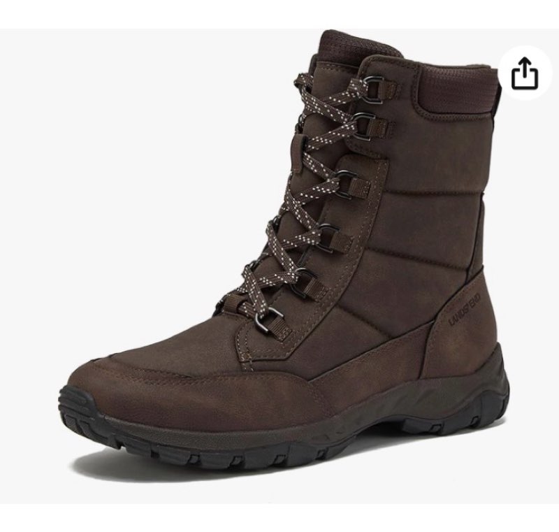 Lands' End Expedition Max Insulated Winter Boots for Men, Waterproof Mens Snow Boots, Medium or Wide (10.5 size )