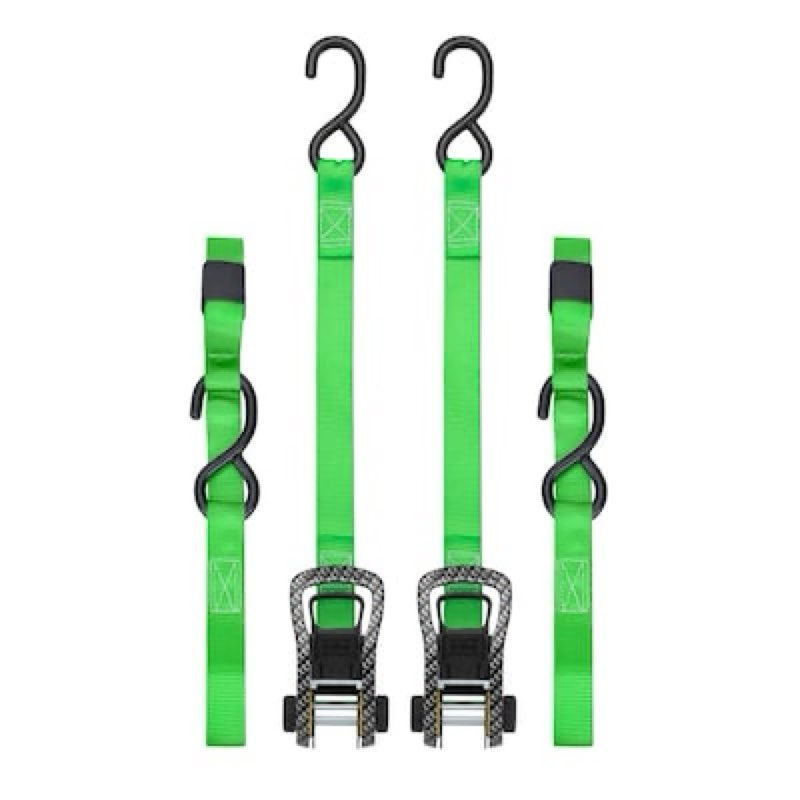 smartstraps 1-in x 10-ft ratchet tie down 1500-lb break strength (2-pack)