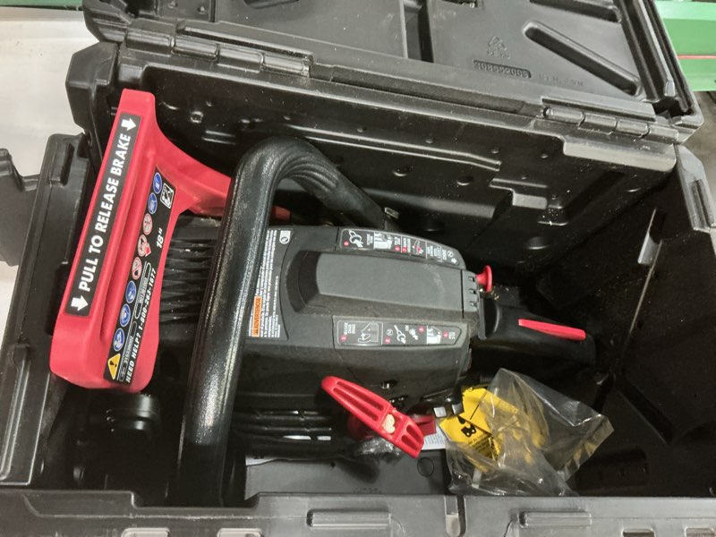 Condition photo showing As Is for hyper tough 18-inch gas chainsaw 38cc 2-cycle engine