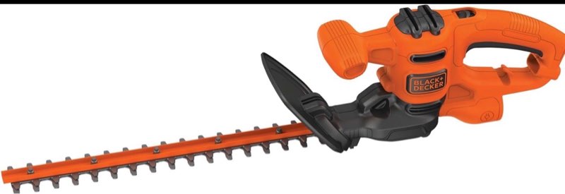 black+decker electric hedge trimmer, 16-inch (beht100)