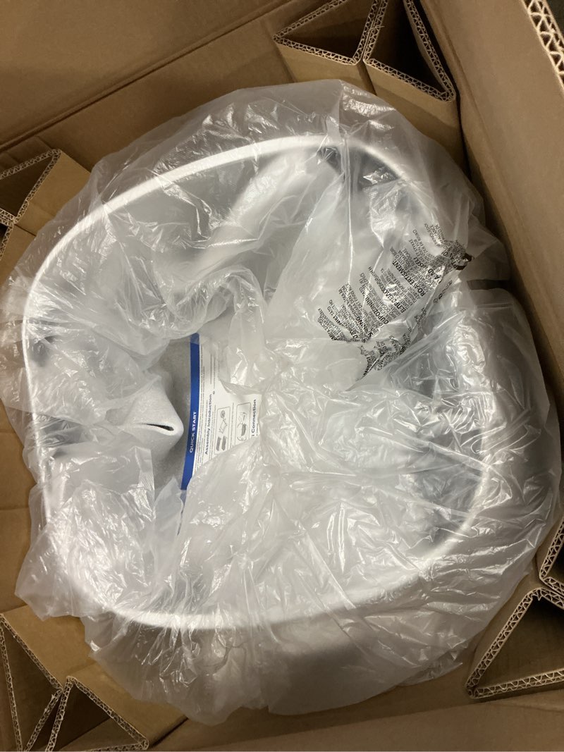 Condition photo showing Good Condition for open-top automatic litter box, odor control, ready to use, self cleaning litter box, large capacity with app control and safety sensor, ellenpent, with trash bags/waterproof mat/litter mat white-1