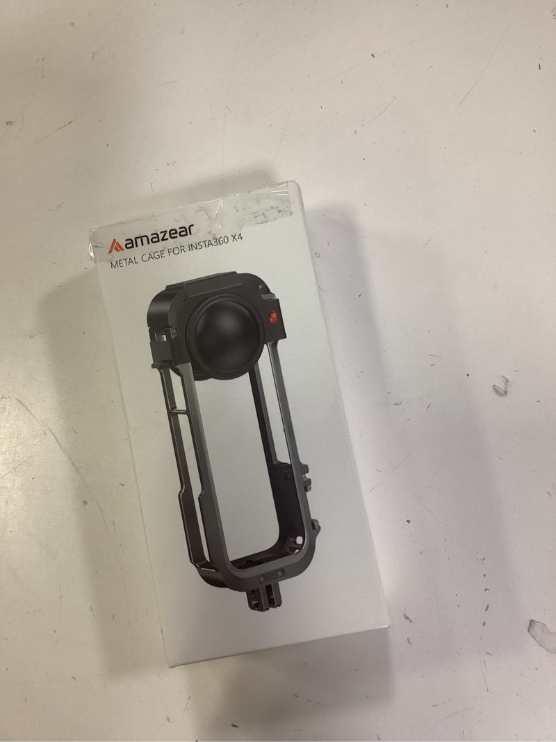Condition photo showing New/Like New for amazear metal protective case for insta360 x4 accessories, upgraded insta 360 x4 quick-release aluminum cage stronger construction multifunction utility frame with silicone lens guard cap
