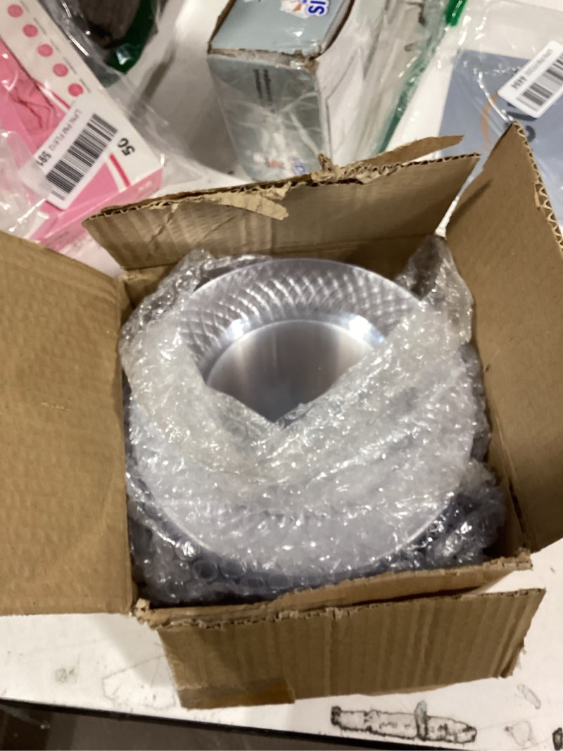 Condition photo showing New/Like New for prestee 100 pack clear plastic plates for party - 6.25 inch small round dessert plate and appetizer platter - heavy duty disposable plastic plates for parties, weddings, caterings and events clear 100 count