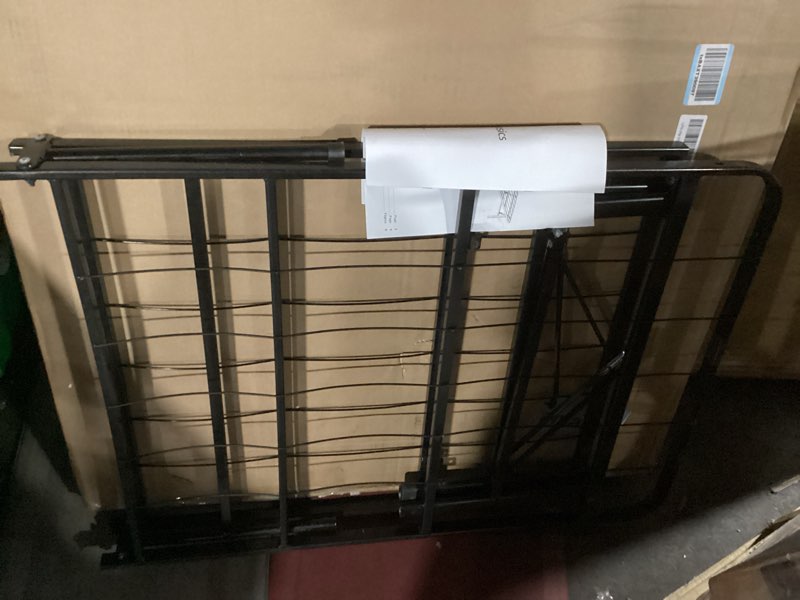 Condition photo showing Good Condition for amazon basics foldable metal platform bed frame with storage, sturdy steel support, no box spring needed, 14-inch high, tool-free setup, twin size, black twin 14 inch ( foldable)