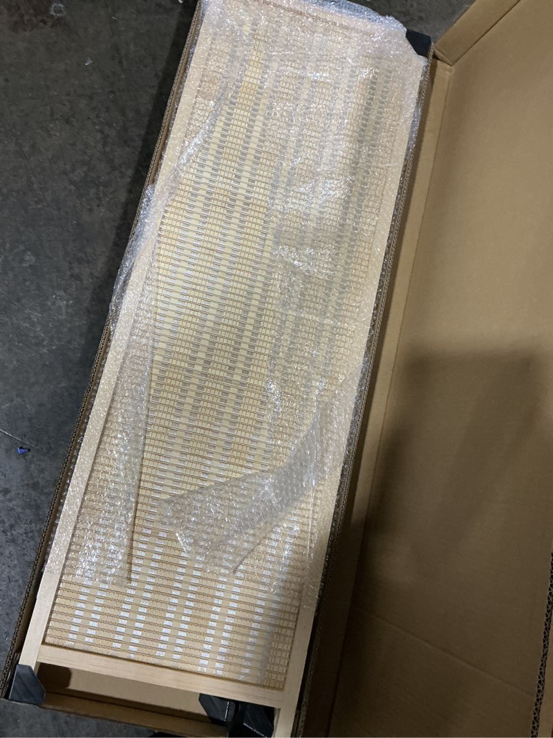 Condition photo showing New/Like New for 3 Panel Short Room Divider Screen,Beige Freestanding Partition,Small Bamboo Panel Divider for Room Seperation,3.95 FT Tall Beige 3 Panel