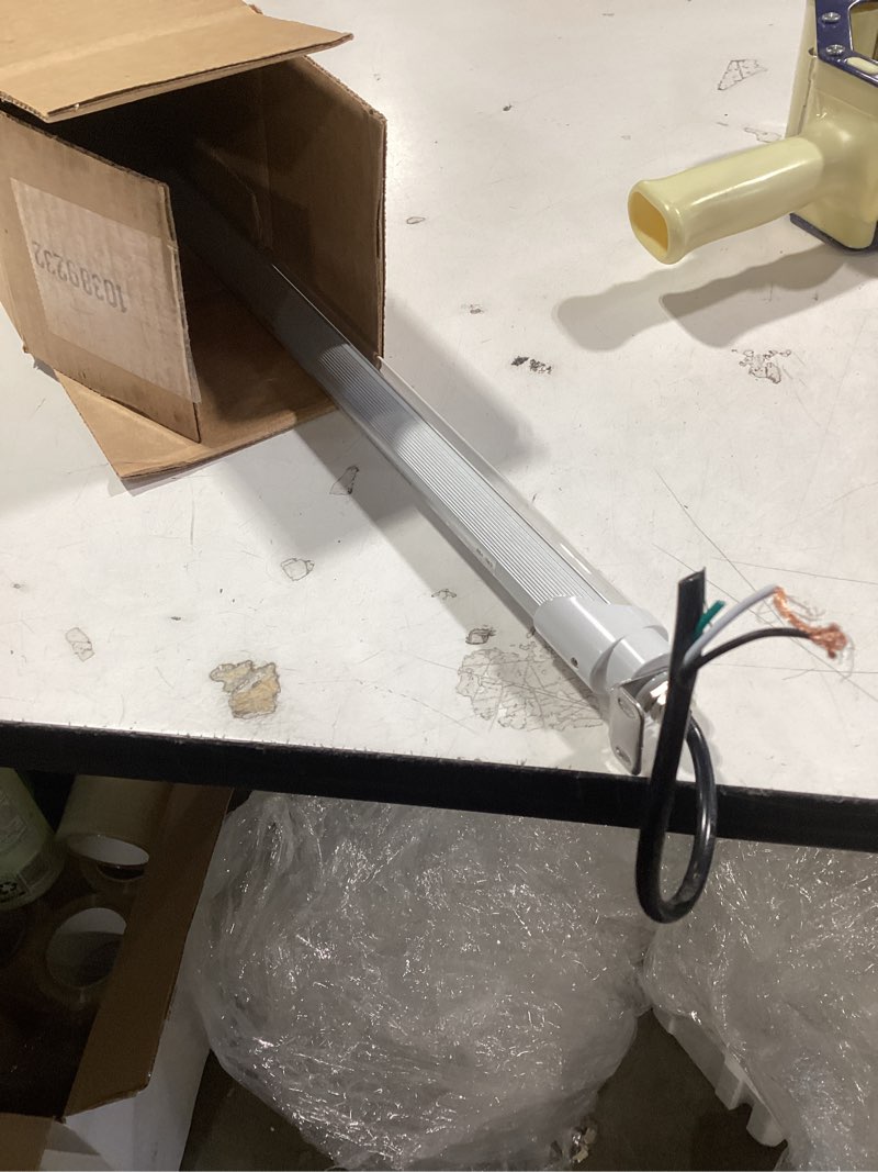 Condition photo showing Good Condition for 4FT T8 LED Refrigerator Tube Light 18W 2520Lm, 5000K Daylight White LED Cooler or Freezer Lights Clear Lens for Fridge, Supermarkets Freezer, Grocery Stores, Black Wire, UL Listed, 1 Pack 1 Pack 4FT Black 18W
