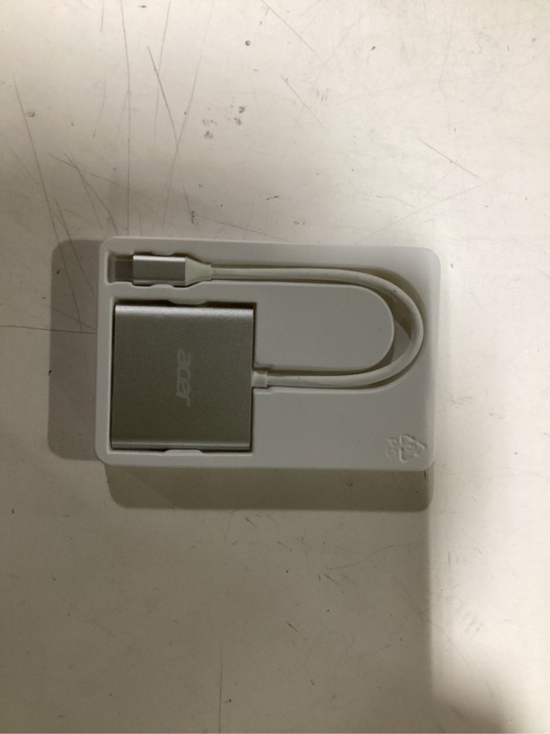 Condition photo showing Good Condition for Acer USB C to HDMI Adapter, 4K USB C Hub with 100W PD, USBA 3.0 Port, HDMI to USBC Multiport Digital AV Converter for MacBook Pro/Air, iPad, Tablets, TV, Monitor and More (Silver)