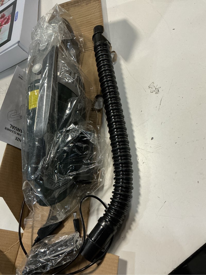 Condition photo showing As Is for portable car vacuum cleaner, ifanze 120w cordless handheld vacuum 7.5kpa powerful wet dry vac multi-purpose for home car pet hair