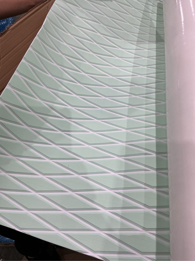 Condition photo showing Good Condition for green and  white color  ))))))fullfire boat flooring - eva foam boat decking - marine mat self-adhesive flooring sheet marine carpet for motorboat yacht kayak rv