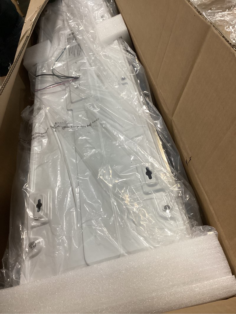 Condition photo showing Good Condition for DAKASON 4FT Rectangle LED Flush Mount Ceiling Light for Kitchen/Laundry, 48W Wraparound 3/4/5000K Selectable, Hardwired 4’ Linear Lights Fluorescent Tube Replacement, Dimmable 2Pack