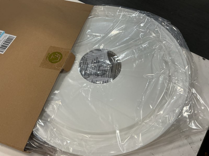 Condition photo showing Good Condition for eifhyt molded nylon ceiling medallion for light fixtures and ceiling fans 16"od x 4"id x 3/4"p (fits canopies up to 12-3/8") white white-16