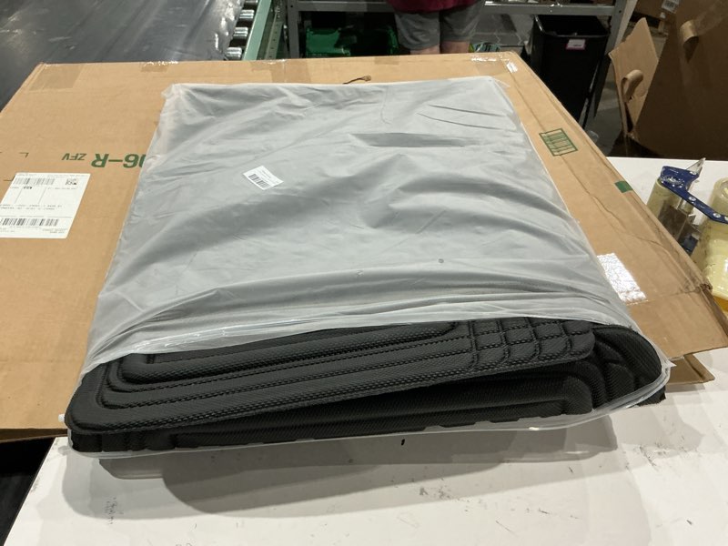 Condition photo showing Good Condition for missing one mandark car floor mats full set, 5pcs deep dish all weather waterproof heavy duty vehicle pad, automotive interior protection flooring liner accessories, universal for suv sedan truck (black)n